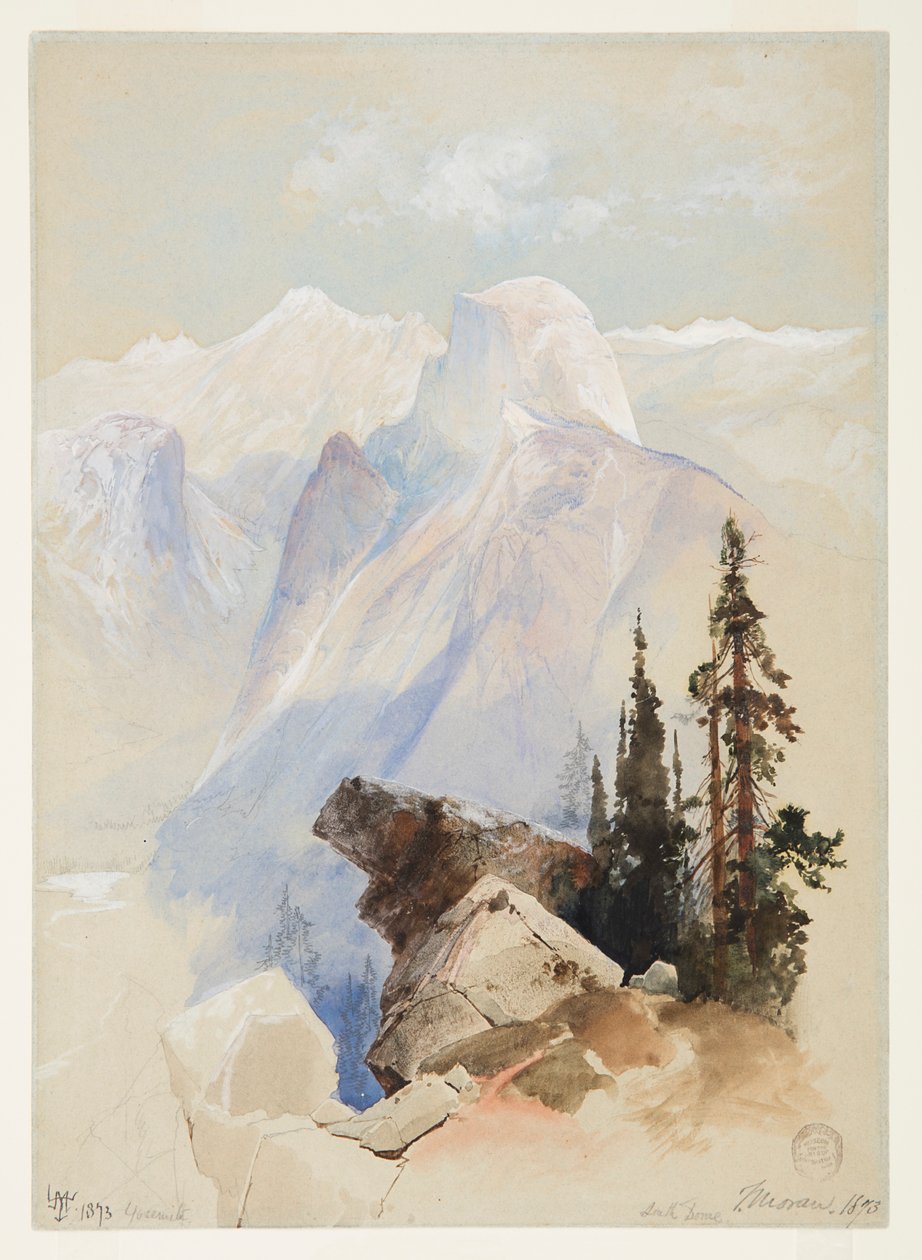 Półkopuła, Yosemite autorstwa Thomas Moran