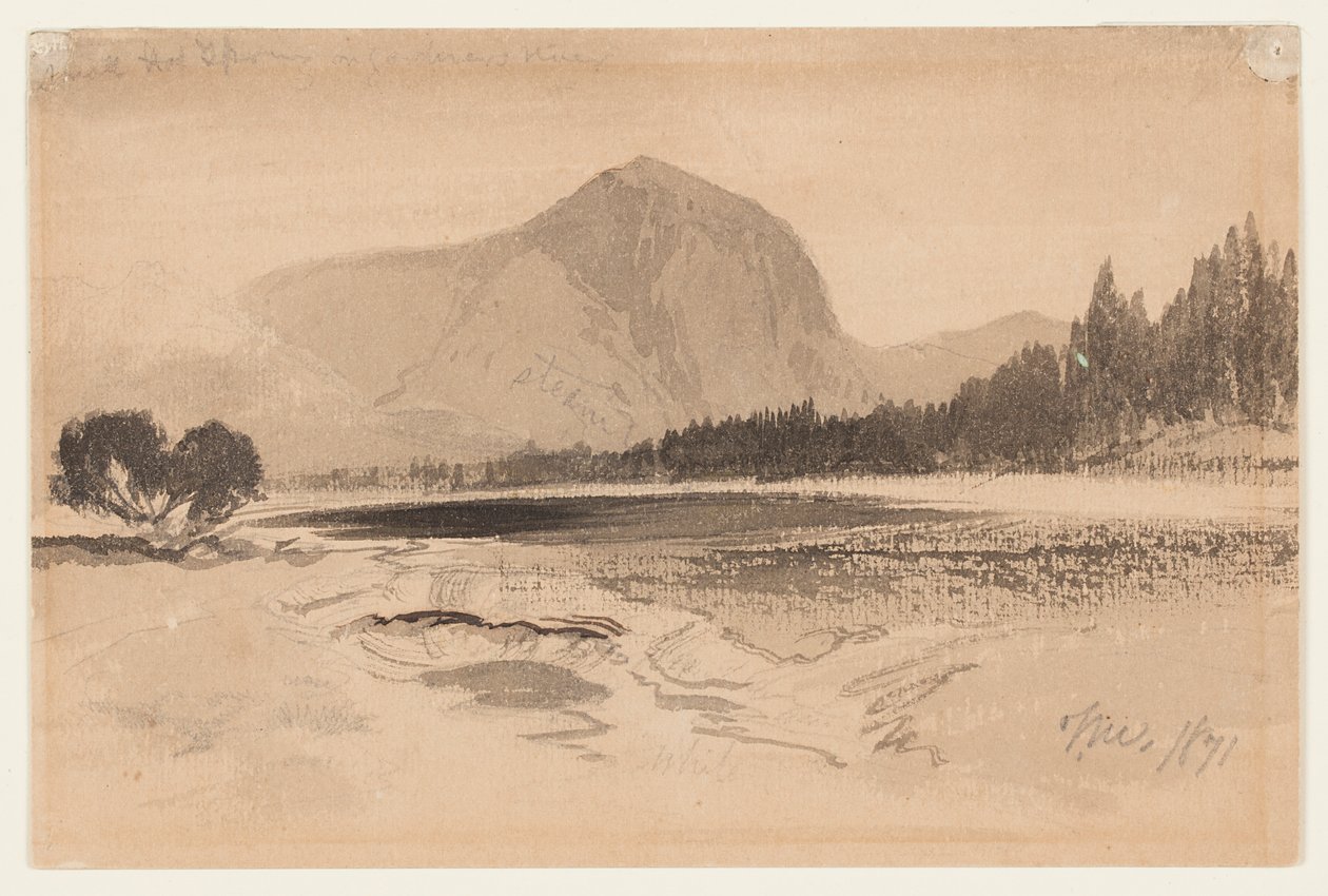 Gorące źródło na rzece Ogrodnika autorstwa Thomas Moran