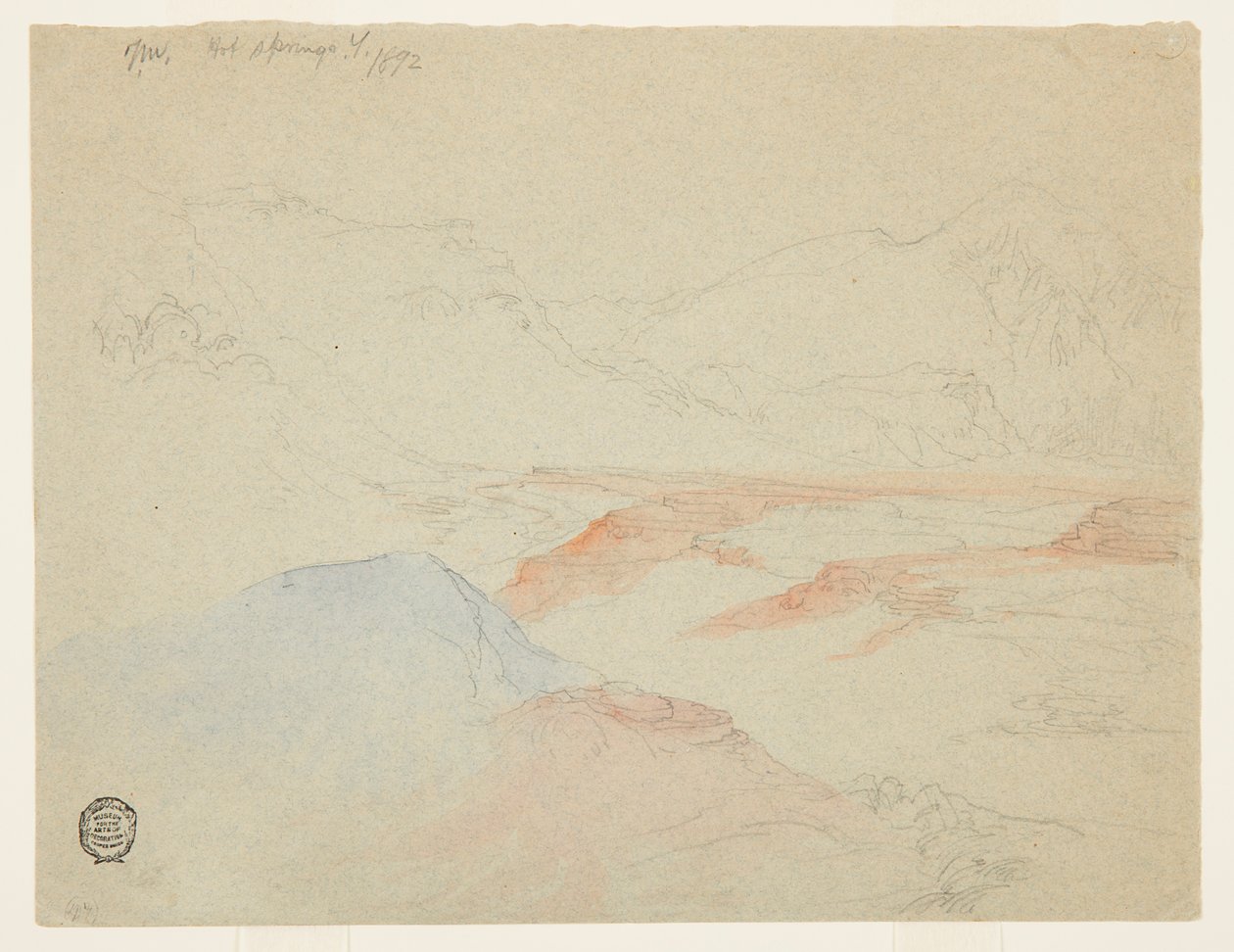 Gorące źródła, Yellowstone autorstwa Thomas Moran