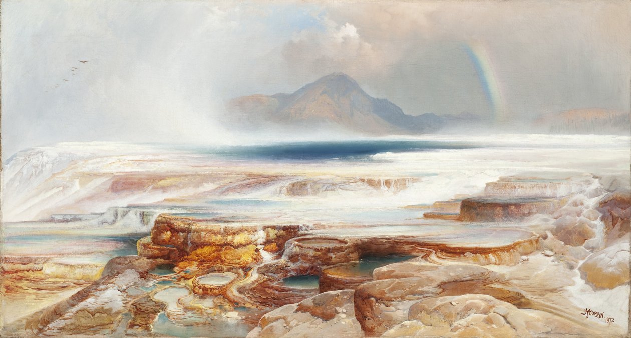 Gorące źródła Yellowstone autorstwa Thomas Moran