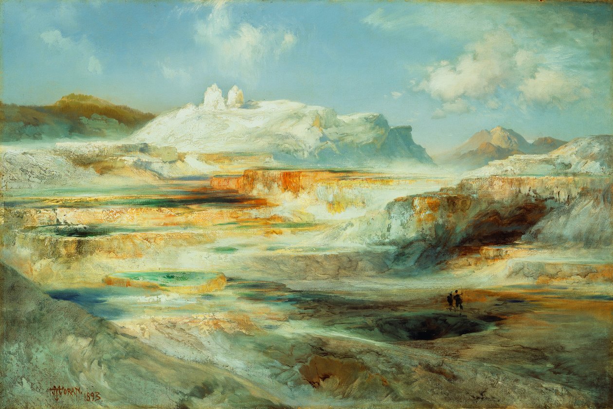 Taras Jupitera, Yellowstone, 1893 autorstwa Thomas Moran