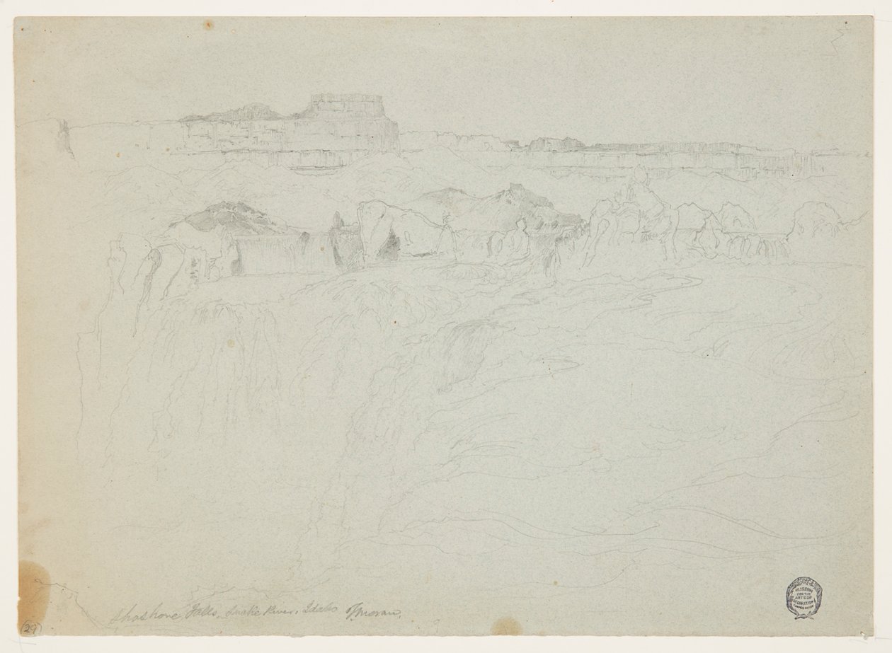 Wodospady Shoshone, Snake River, Idaho autorstwa Thomas Moran
