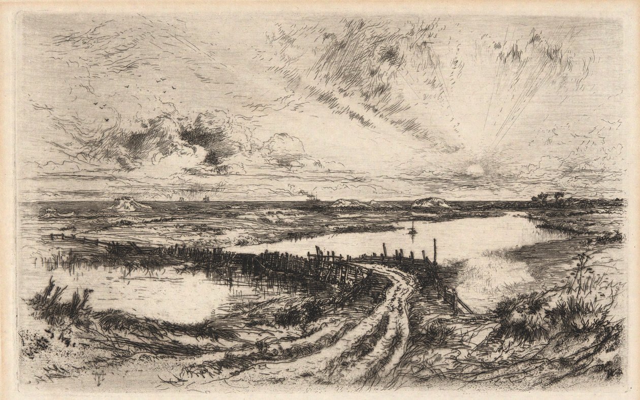 wschód słońca autorstwa Thomas Moran