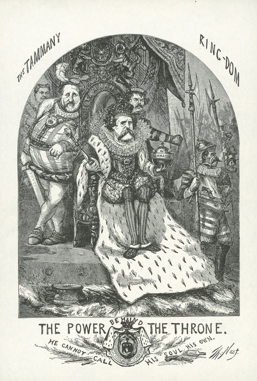 John T. Hoffman i William „Boss” Tweed autorstwa Thomas Nast