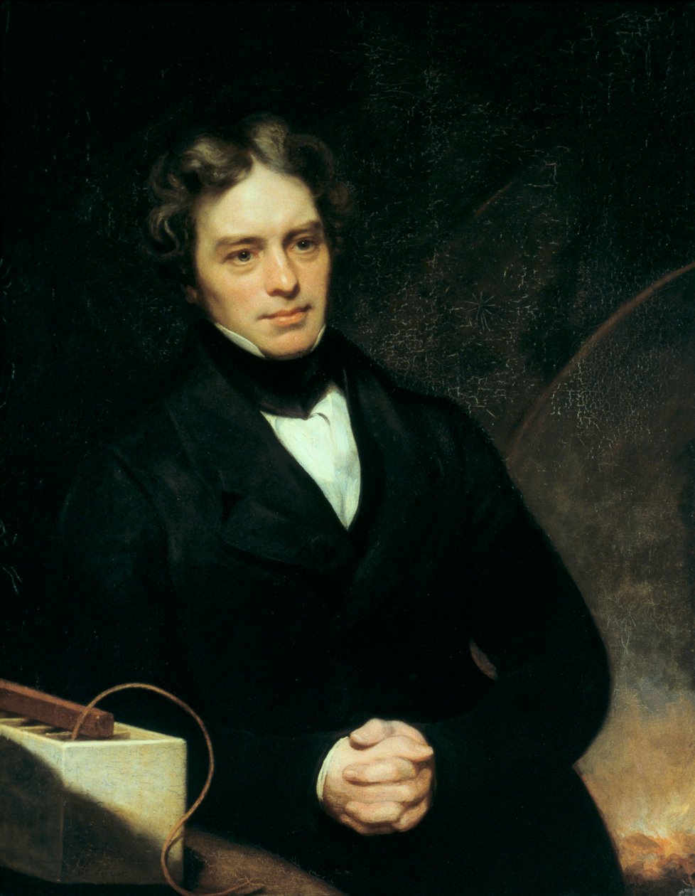Michael Faraday, angielski chemik i fizyk, 1842 autorstwa Thomas Phillips