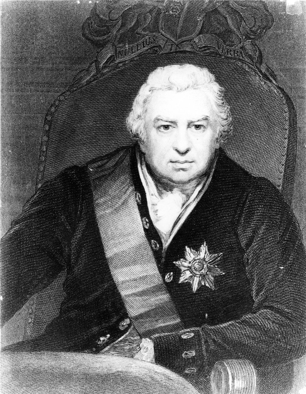 Sir Joseph Banks, c.1830 (grawerowanie) autorstwa Thomas Phillips