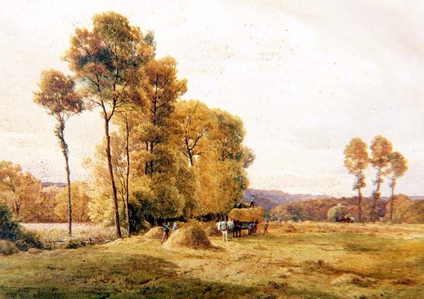 Hayfield, wieczór autorstwa Thomas Pyne