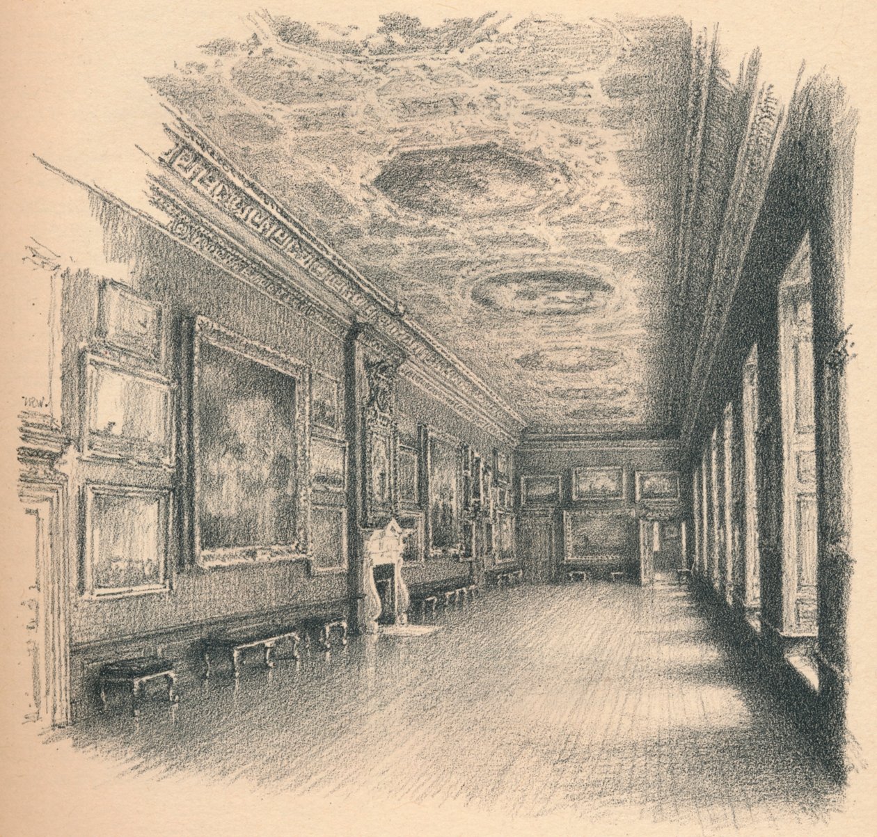 Galeria Królów, Pałac Kensington, 1902 autorstwa Thomas Robert Way