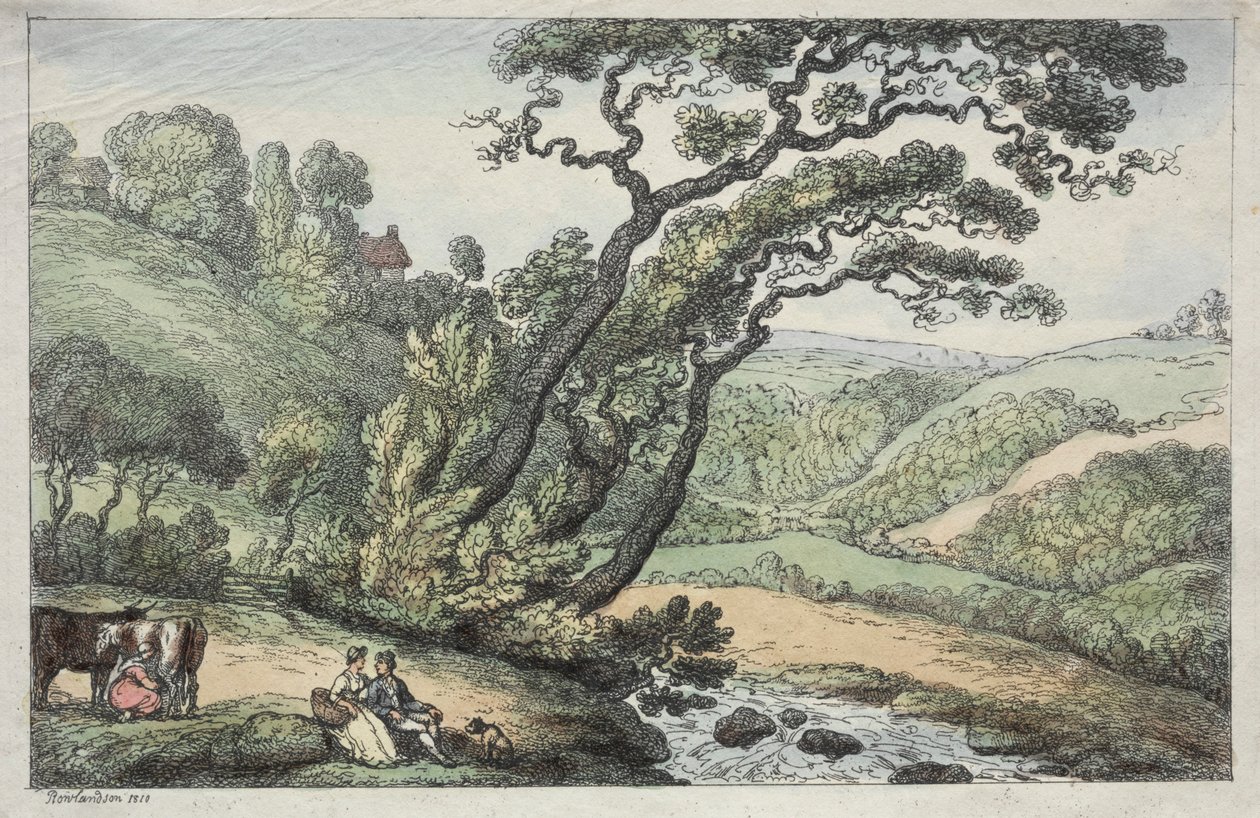 Kornwalijski widok, 1810. autorstwa Thomas Rowlandson