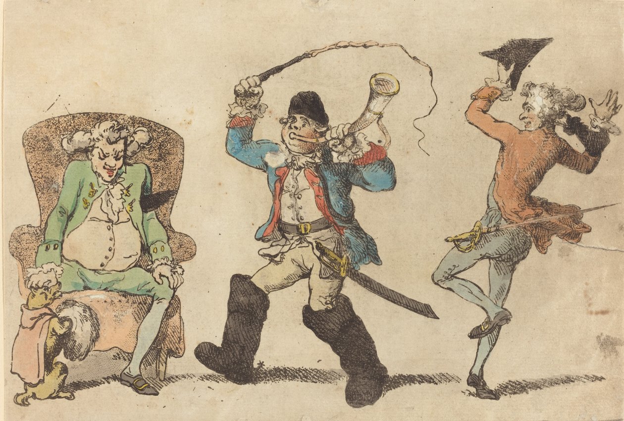 Francuz w listopadzie 1788 r. autorstwa Thomas Rowlandson