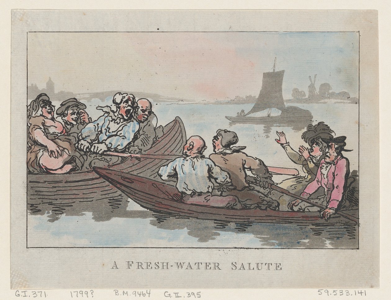 Pozdrowienie słodkowodne, 1799., 1799. autorstwa Thomas Rowlandson