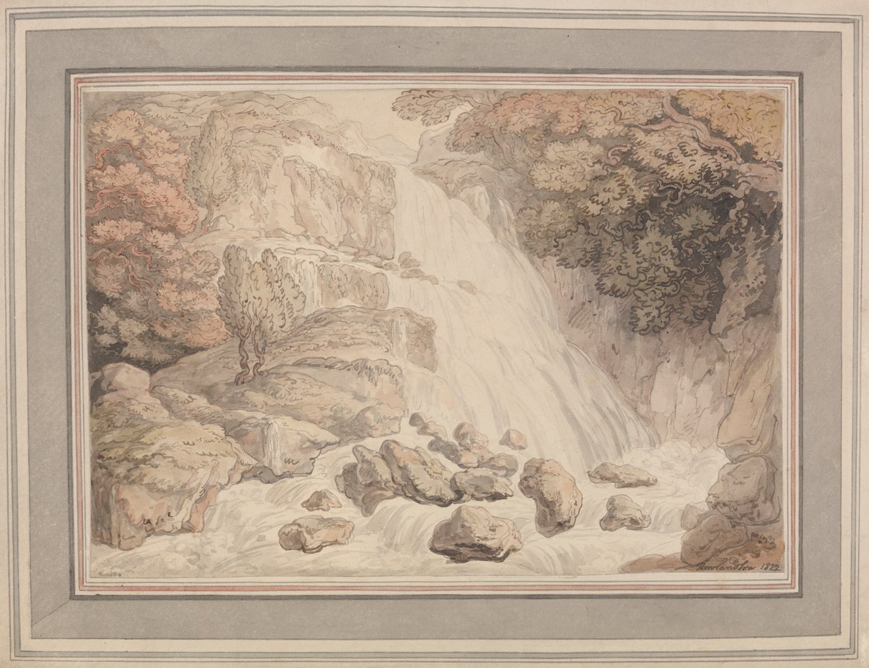 Um polimento de alta cascata autorstwa Thomas Rowlandson