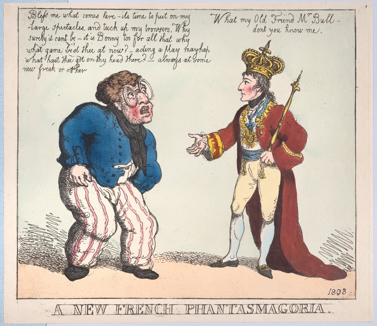 Nowa francuska fantasmagoria, 1803., 1803. autorstwa Thomas Rowlandson