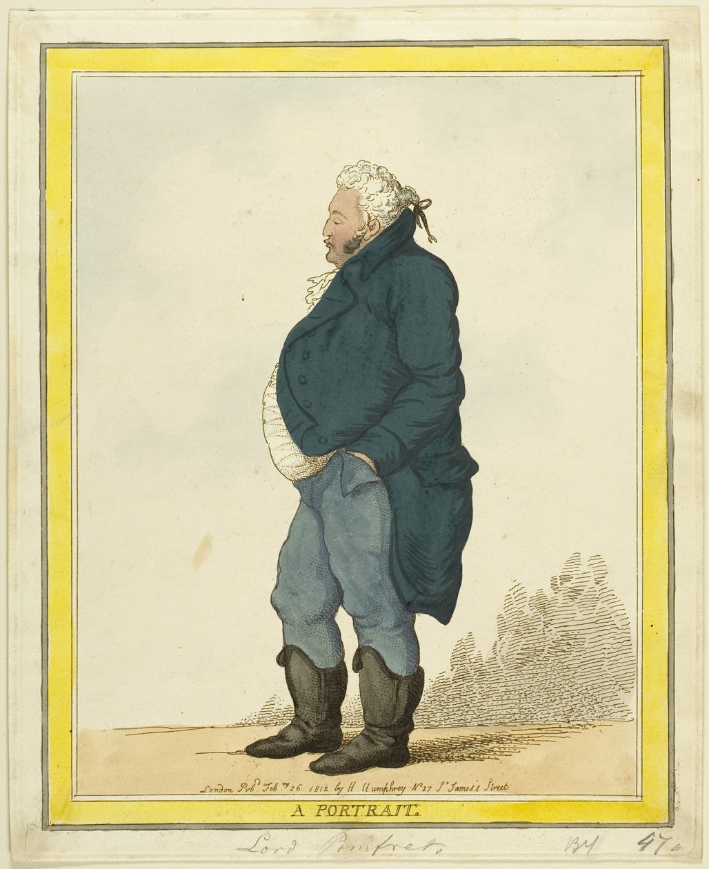 Portret: Lord Pomfret autorstwa Thomas Rowlandson