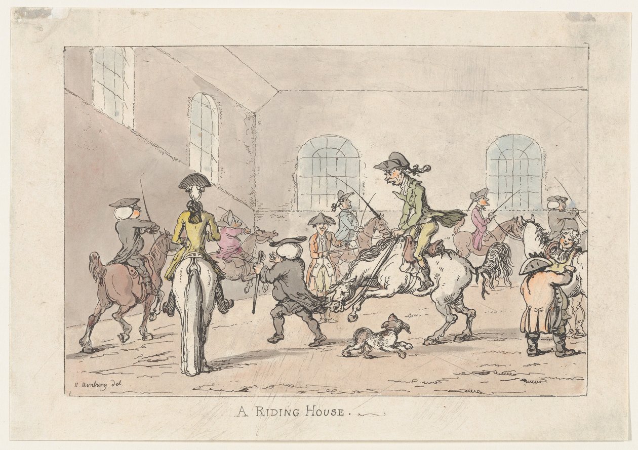 Ujeżdżalnia, 1799., 1799 . autorstwa Thomas Rowlandson