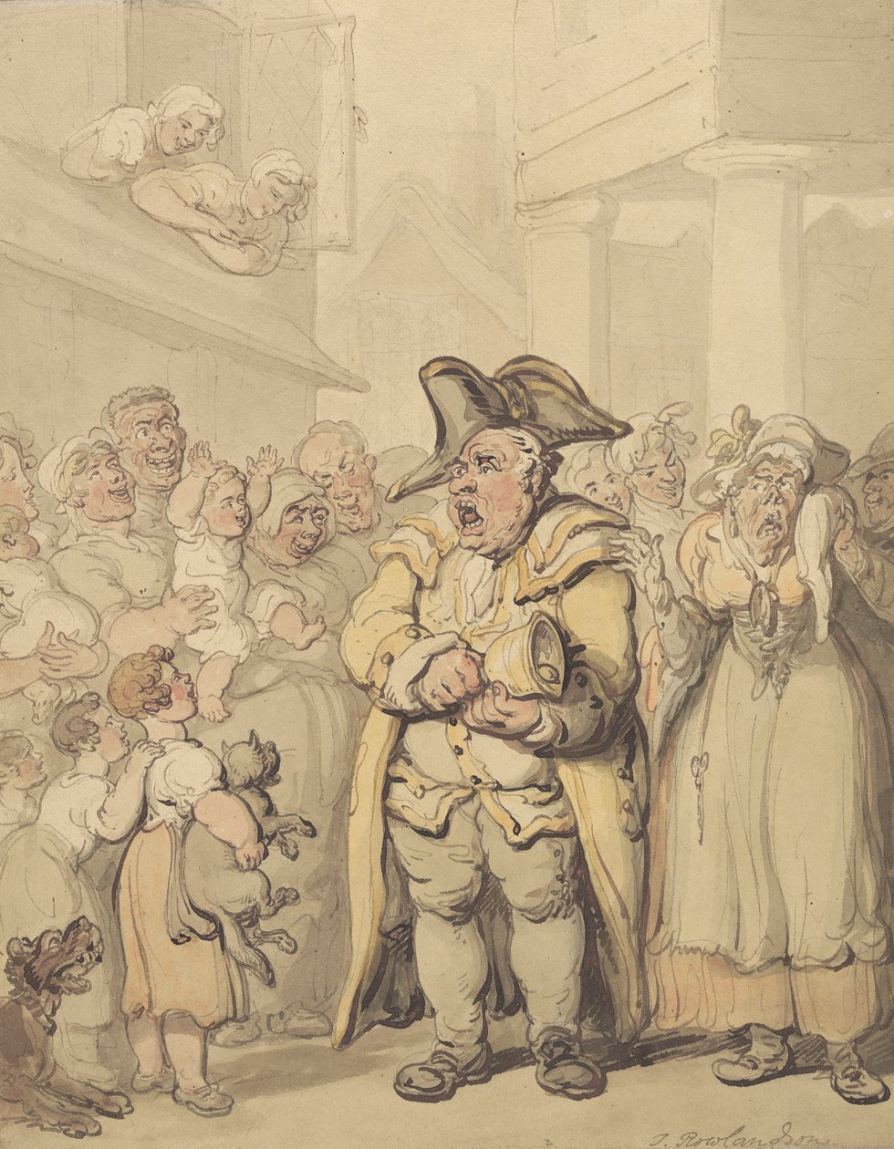 Miejski wrzask autorstwa Thomas Rowlandson