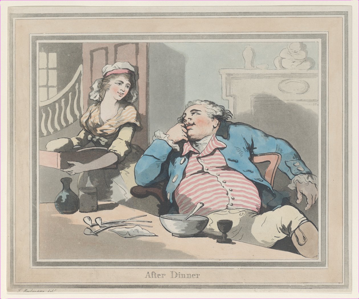 Po obiedzie, 1790., 1790. autorstwa Thomas Rowlandson