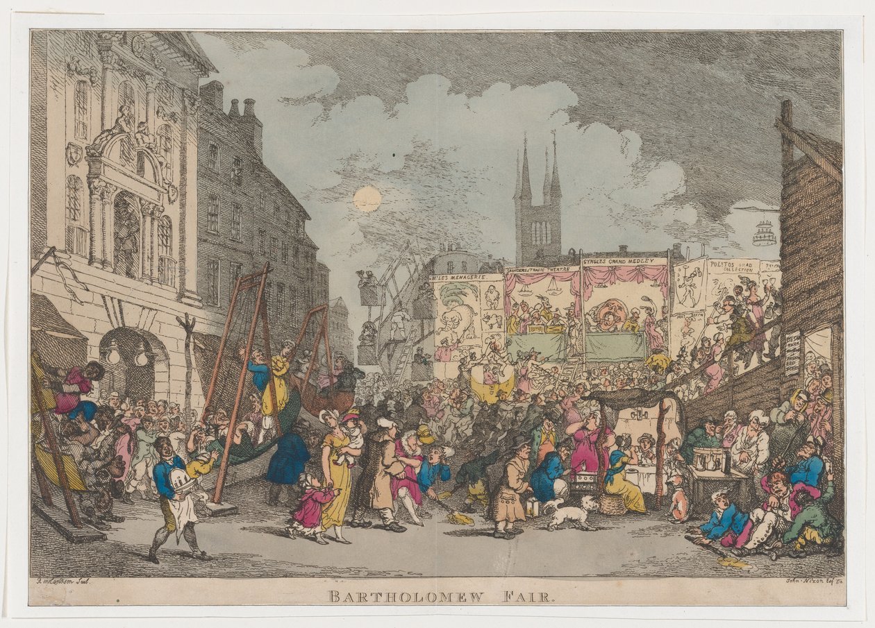 Jarmark Bartłomieja, 1807., 1807. autorstwa Thomas Rowlandson