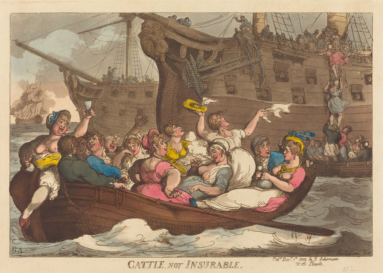 Bydło nie podlega ubezpieczeniu autorstwa Thomas Rowlandson