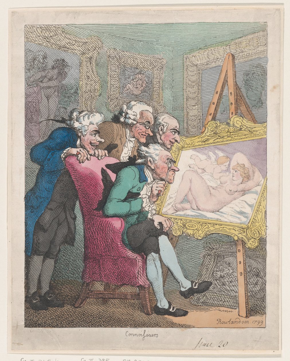 Koneserzy, 20 czerwca 1799., 20 czerwca 1799. autorstwa Thomas Rowlandson