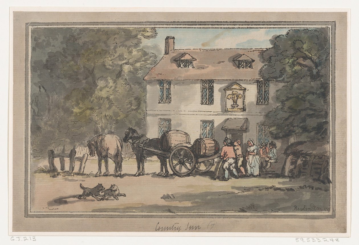 Zajazd Wiejski, 1787., 1787. autorstwa Thomas Rowlandson