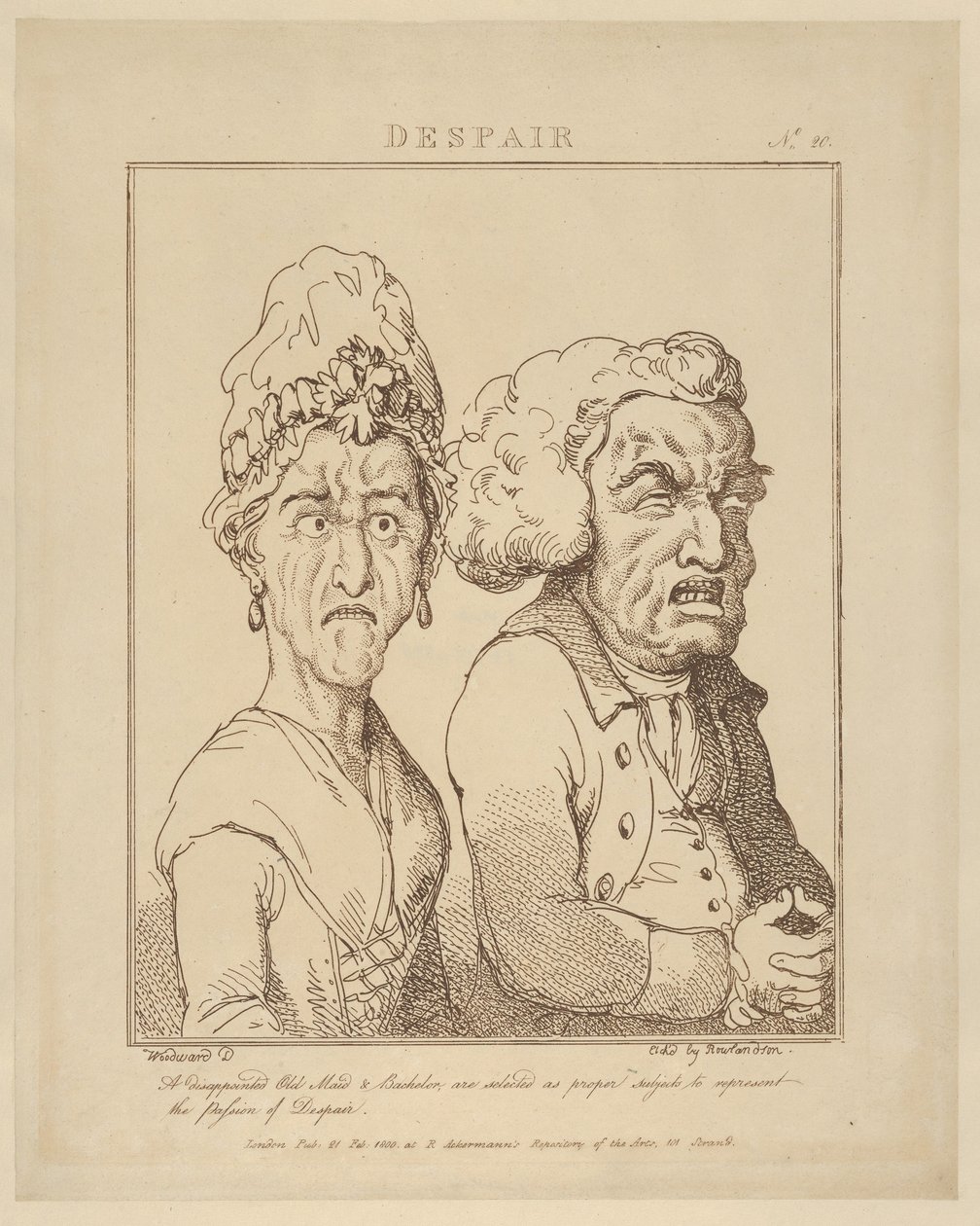 Rozpacz, 21 lutego 1800 r., 21 lutego 1800 r. autorstwa Thomas Rowlandson