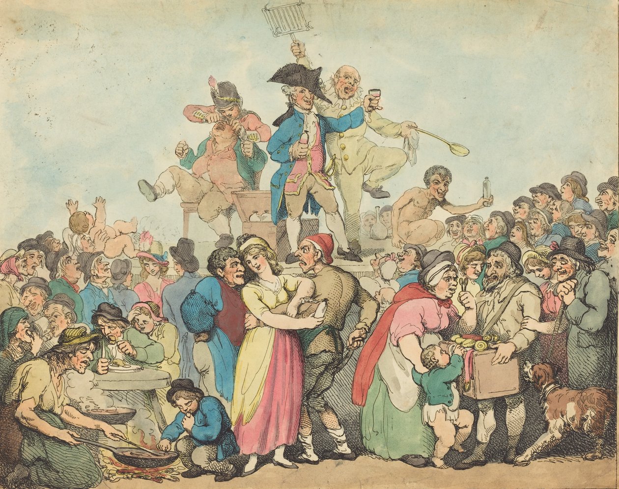 Dr Botherum, Mountebank, 1800. autorstwa Thomas Rowlandson