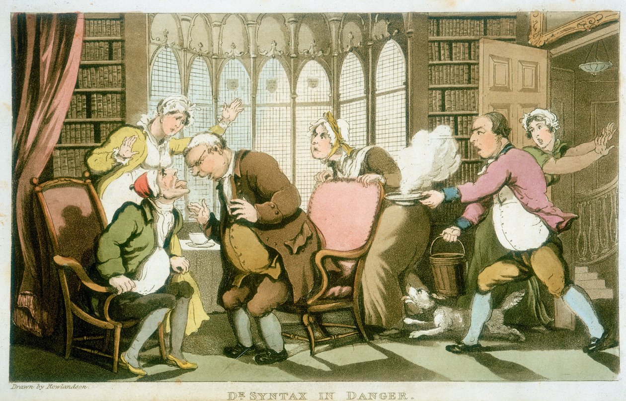 „Dr Syntax in Danger”, 1820 autorstwa Thomas Rowlandson