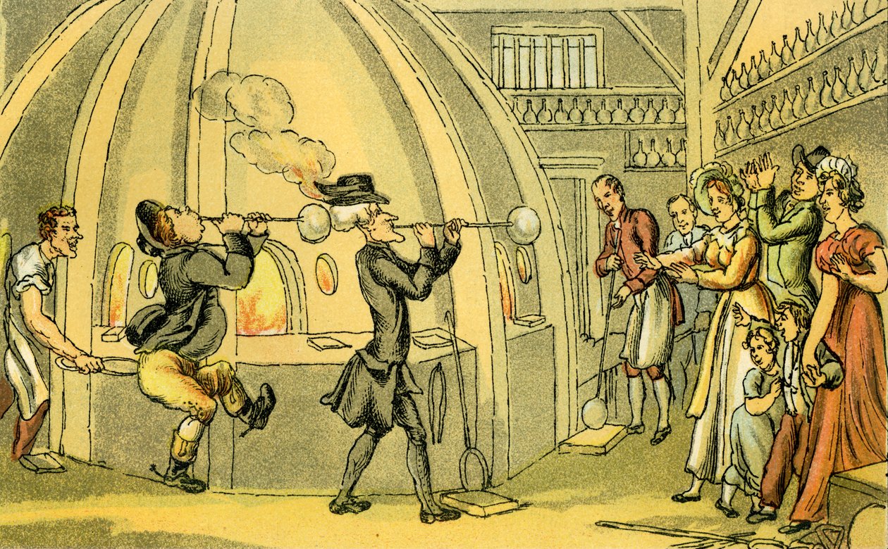 „Dr Syntax w szklarni” autorstwa Thomas Rowlandson