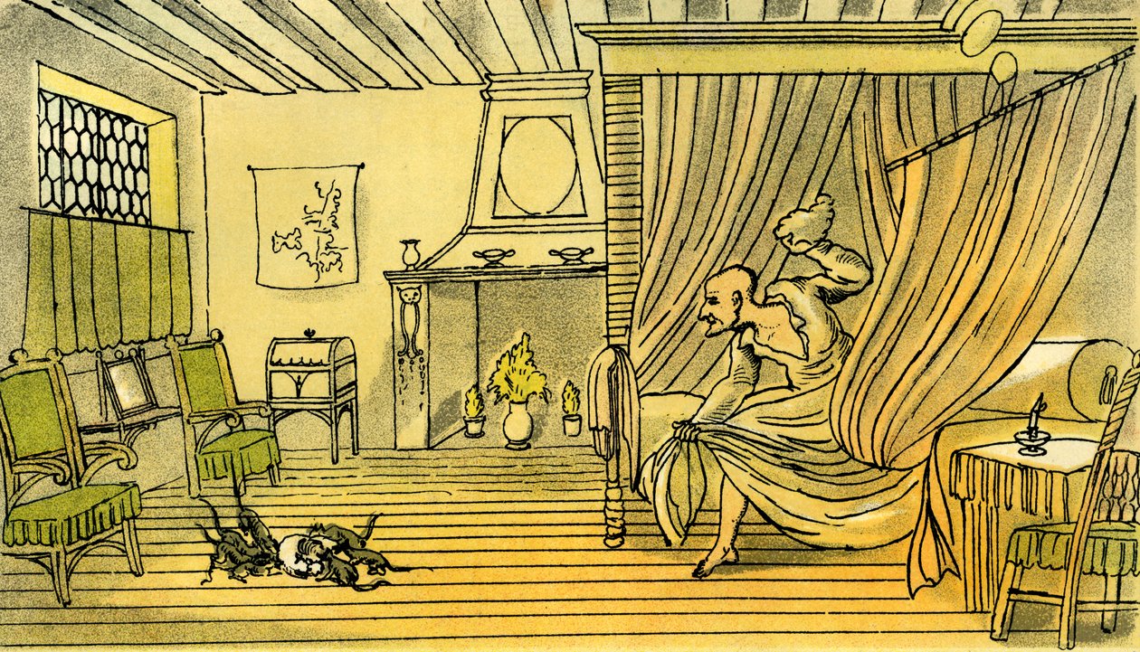„Dr Syntax traci perukę” autorstwa Thomas Rowlandson
