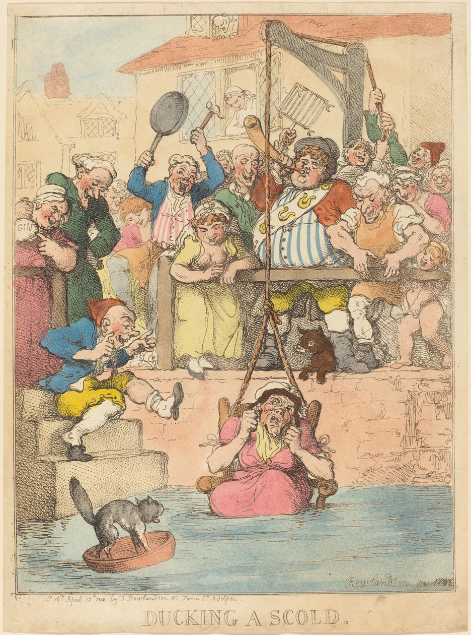 Uchylanie się od skarcenia autorstwa Thomas Rowlandson
