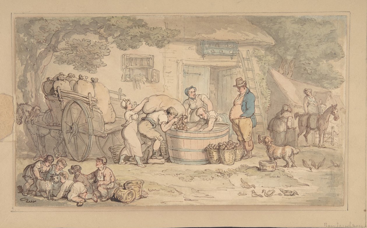 Scena rolnicza, 1780-1827. autorstwa Thomas Rowlandson