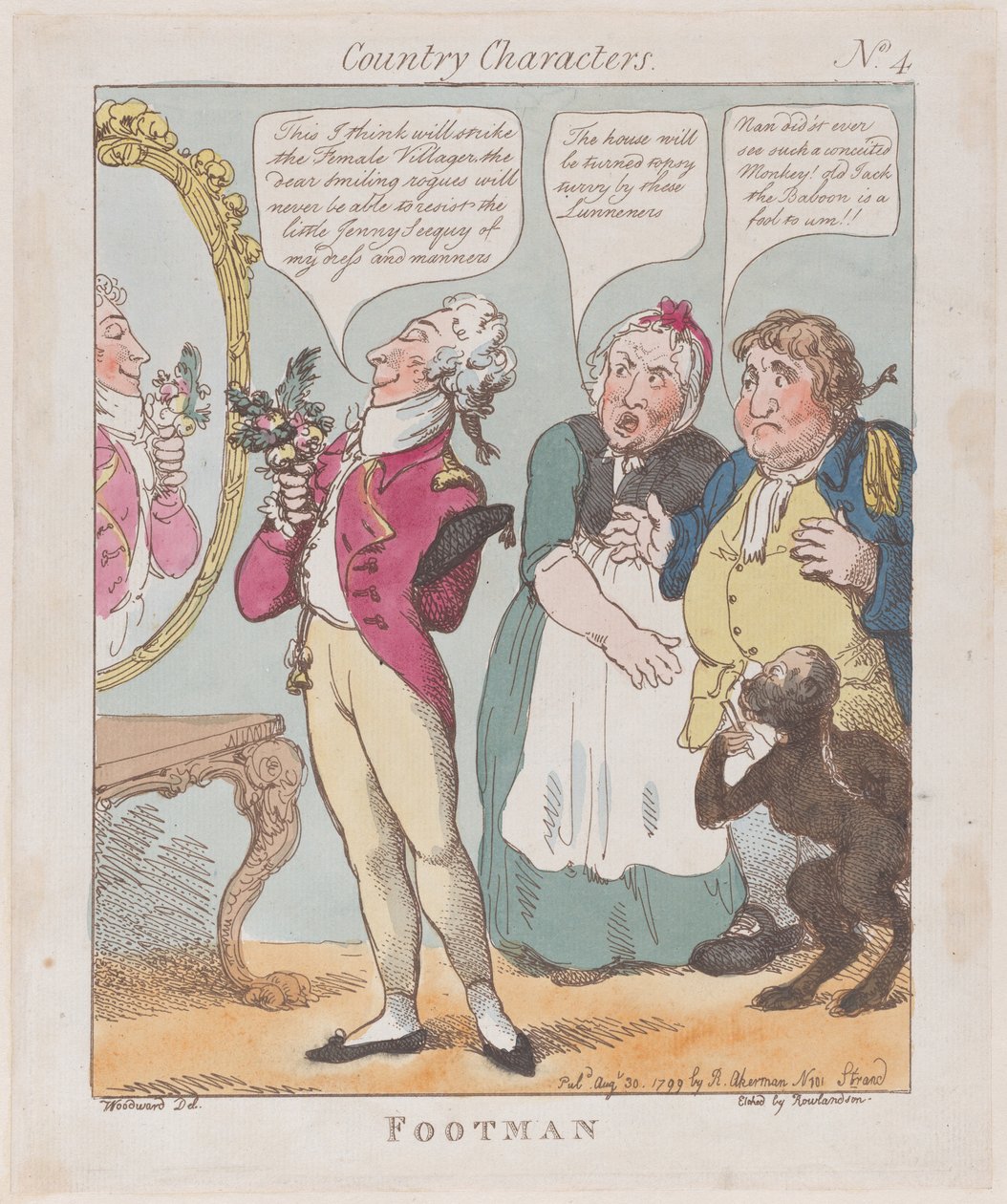 Piechur, 30 sierpnia 1799., 30 sierpnia 1799. autorstwa Thomas Rowlandson