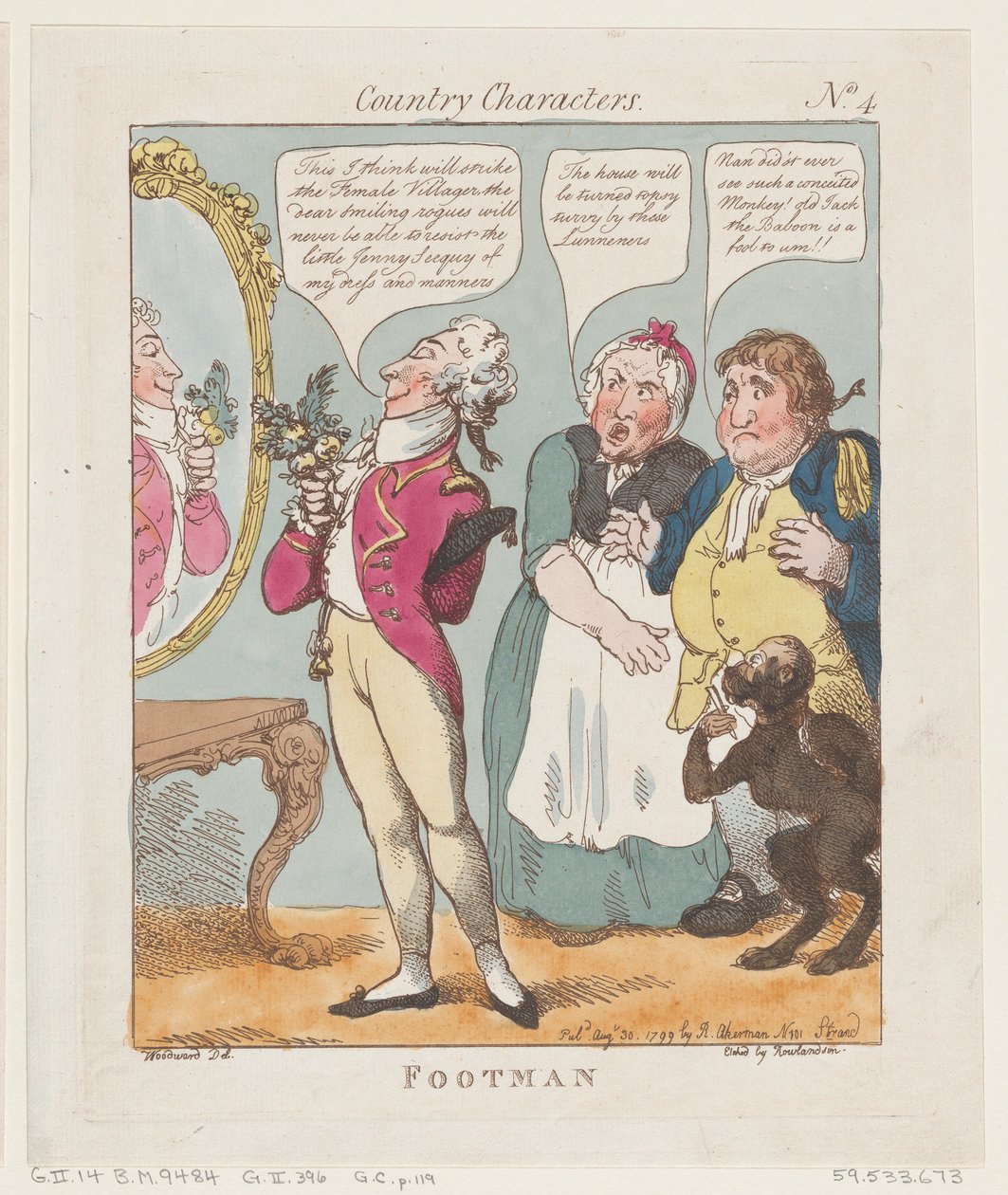 Piechur, 30 sierpnia 1799., 30 sierpnia 1799. autorstwa Thomas Rowlandson