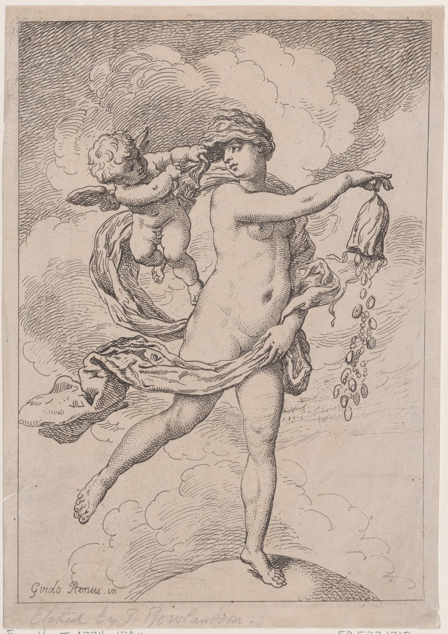 Fortuna z torebką, 1795-99., 1795-99. autorstwa Thomas Rowlandson