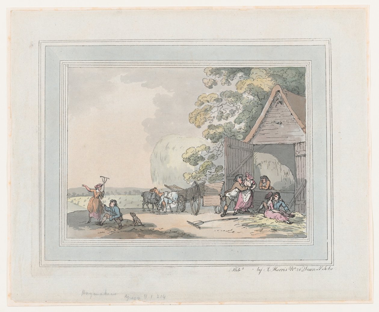 Sianokosy, 1787., 1787. autorstwa Thomas Rowlandson