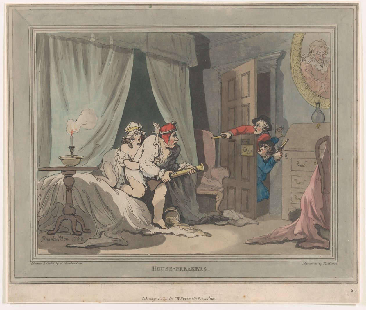 House-Breakers, 1 sierpnia 1791., 1 sierpnia 1791 autorstwa Thomas Rowlandson