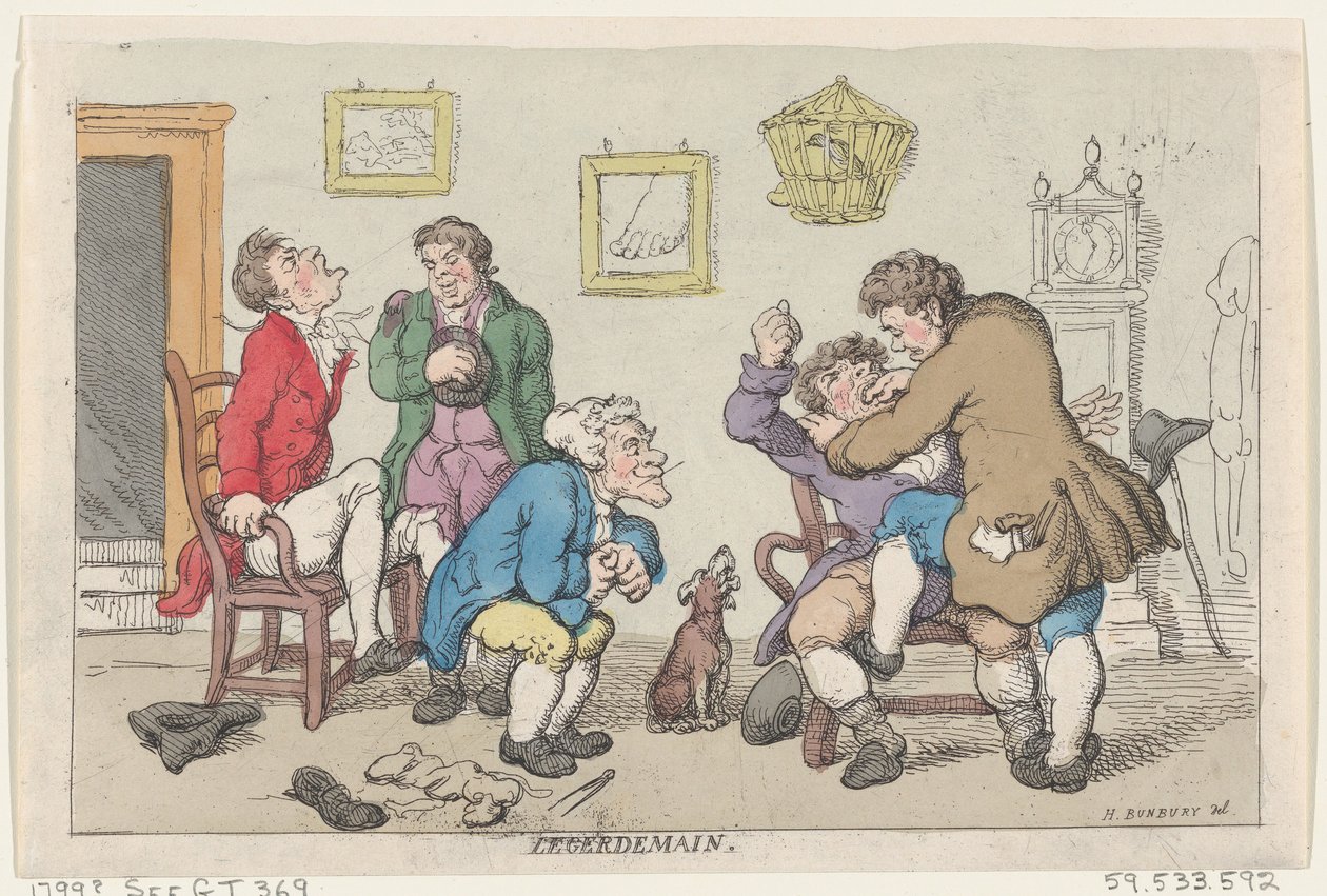 Legerdemain, 1799., 1799. autorstwa Thomas Rowlandson