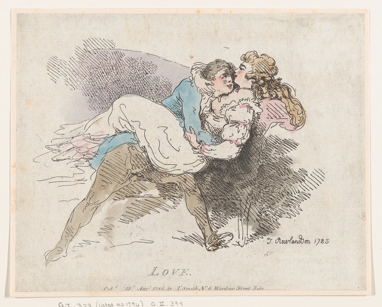 Miłość, 12 sierpnia 1785., 12 sierpnia 1785. autorstwa Thomas Rowlandson