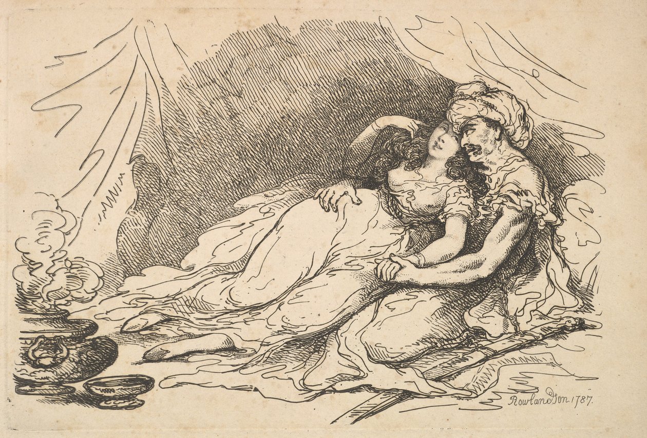 Miłość na Wschodzie, 1787. autorstwa Thomas Rowlandson