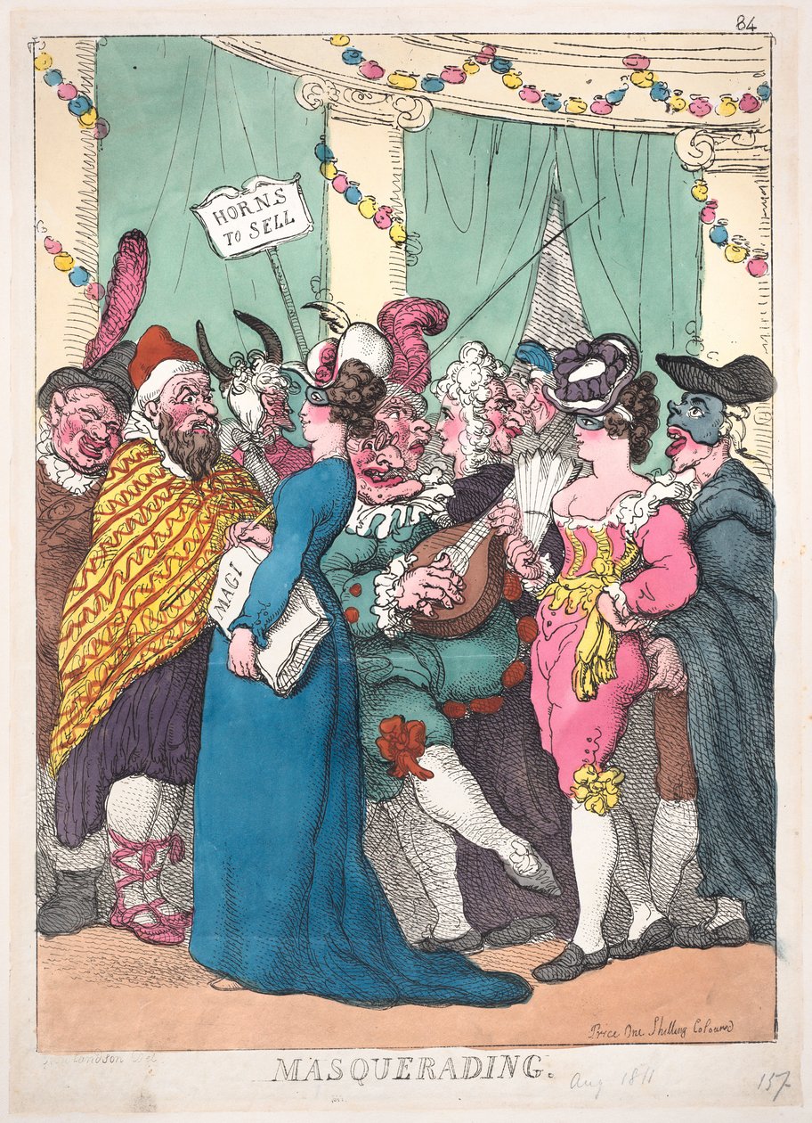 Maskarada, 30 sierpnia 1811 r., 30 sierpnia 1811 r. autorstwa Thomas Rowlandson