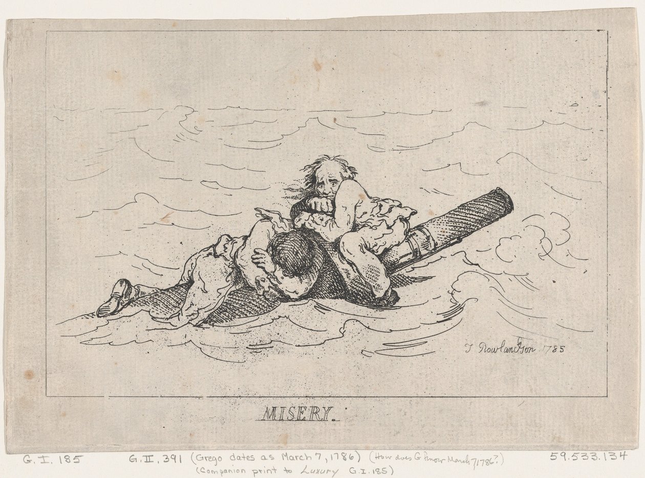 Nędza, 1785., 1785. autorstwa Thomas Rowlandson