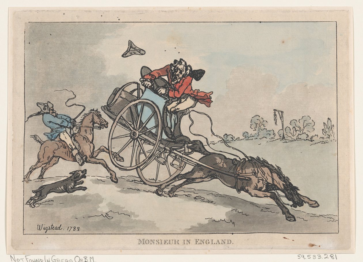Monsieur w Anglii, 1788., 1788. autorstwa Thomas Rowlandson