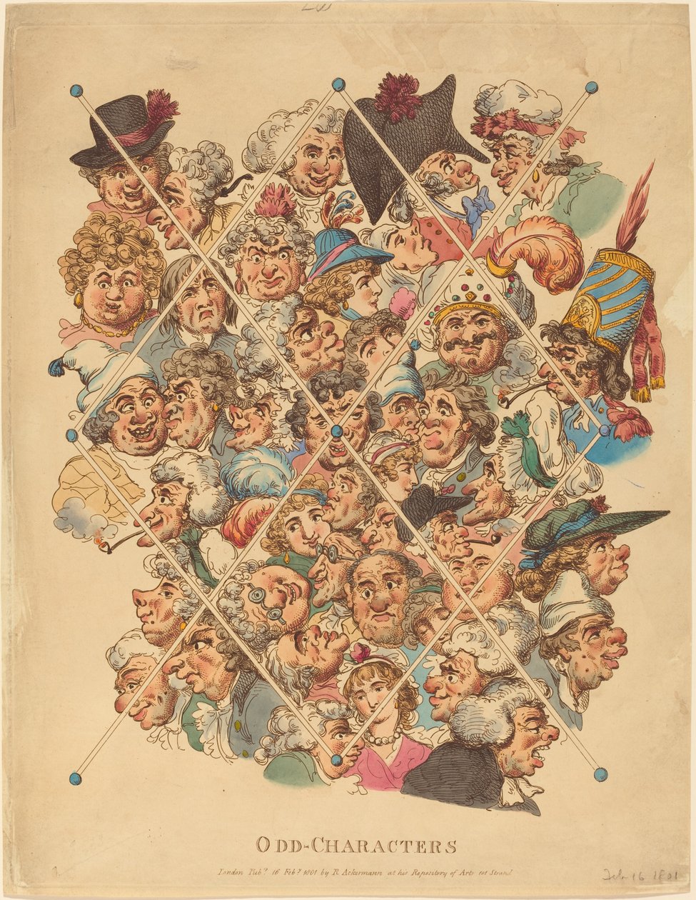Postacie nieparzyste autorstwa Thomas Rowlandson