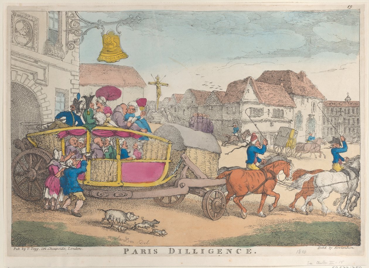 Paryska pracowitość, 1810., 1810. autorstwa Thomas Rowlandson