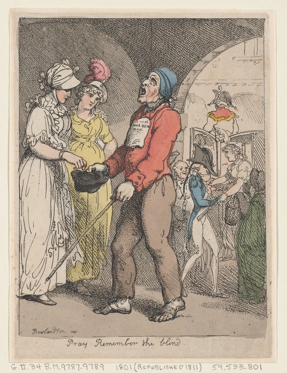 Módlcie się Pamiętajcie o niewidomych, 1801., 1801. autorstwa Thomas Rowlandson