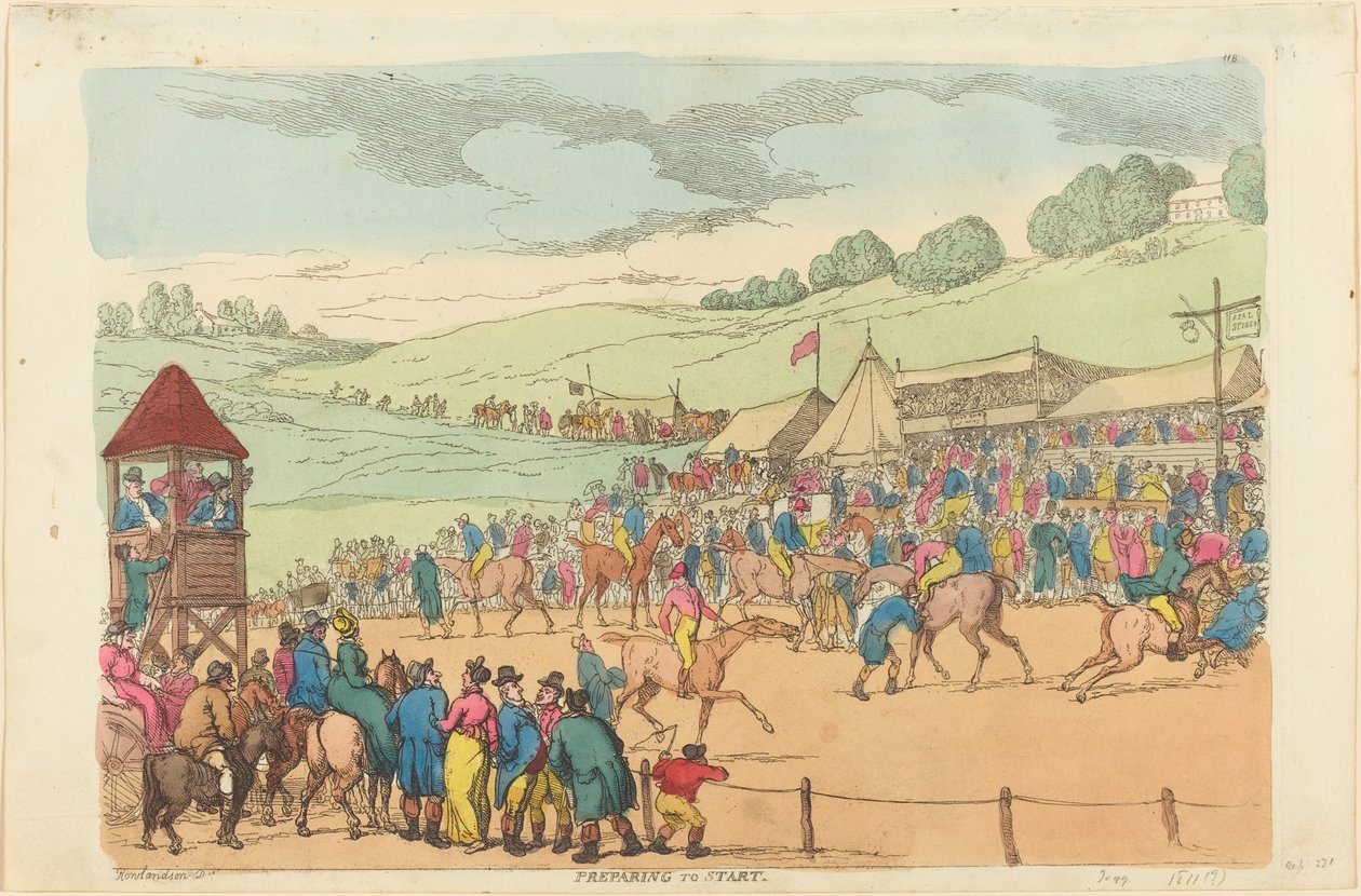 Przygotowanie do startu autorstwa Thomas Rowlandson