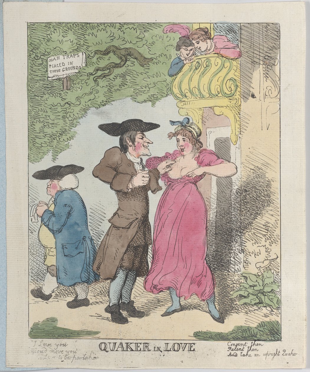 Zakochany kwak, 1815., 1815 . autorstwa Thomas Rowlandson