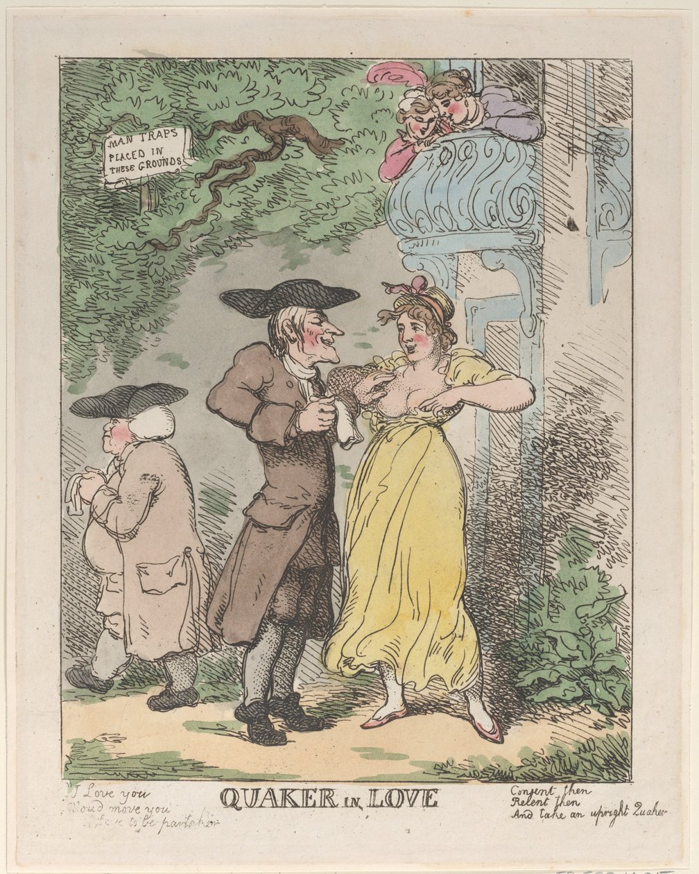 Zakochany kwak, 1815., 1815 . autorstwa Thomas Rowlandson