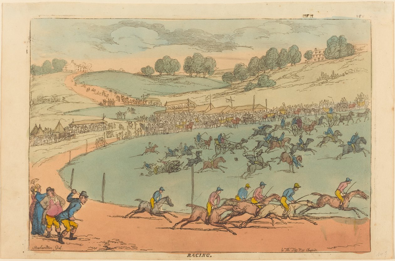 Wyścigi autorstwa Thomas Rowlandson